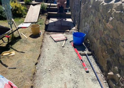 Preparing for pathway tiling