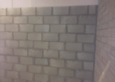 New breeze block wall