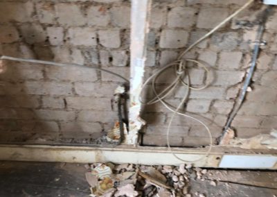 Repairing old kitchen walls
