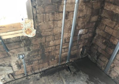 Repairing interior kitchen walls