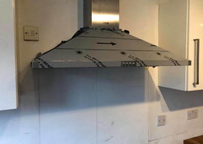 New stainless steel extractor hood