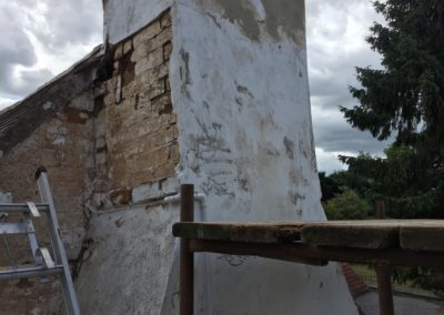 Preparing chimney breast for rendering