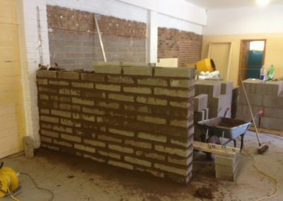 Constructing new interior wall