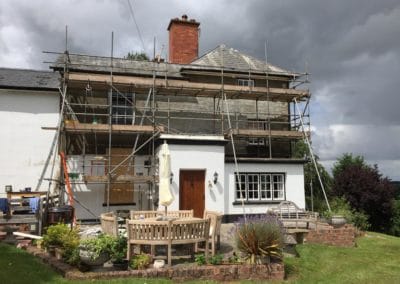 Scaffolding around Malvern property