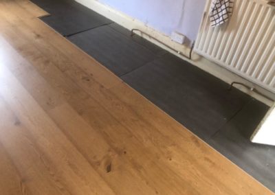 Fitting new wooden flooring and underlay