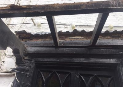 Carpentry work to repair porch