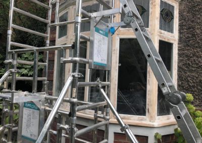 Repair to Grade 2 listed window with stained glass