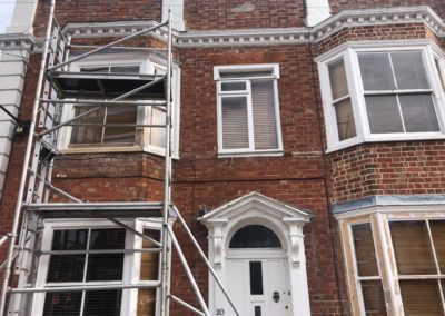 Window refurbishment of wooden window frames