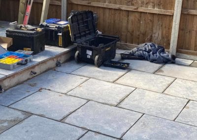 Finishing patio for gazebo