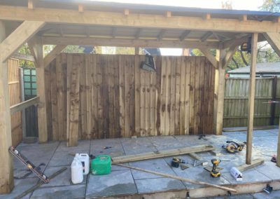 Gazebo on new patio