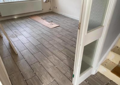 Porcelain Tile Flooring - Before & After